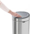 Brabantia Touch Bin - Prullenbak - 30 liter - Matt Steel