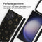 iMoshion Hoesje Geschikt voor Samsung Galaxy S23 Ultra Hoesje Met Koord - iMoshion Siliconen design hoesje met koord - Zwart / Sky Black