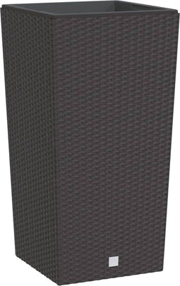 vidaXL - Plantenbak - met - uitneembare - bak - rattan-look - 21/49 - L - PP - bruin