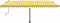 vidaXL - Luifel - handmatig - uittrekbaar - met - LED - 500x300 - cm - geel - en - wit