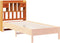 vidaXL - Hoofdbord - met - opbergruimte - 90 - cm - massief - grenenhout - wasbruin