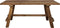 HSM Collection-Rechthoekige Bank Napels-100x30x47-Naturel-Teak