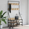 vidaXL - Kledingrek - met - schoenenrek - 100x40x184 - cm - sonoma - eikenkleurig