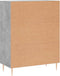 vidaXL - Dressoir - 69,5x34x90 - cm - bewerkt - hout - betongrijs