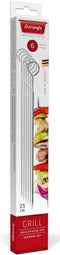Triangle 6-Delige Roestvrijstalen Spiesenset voor Perfecte Kebabs