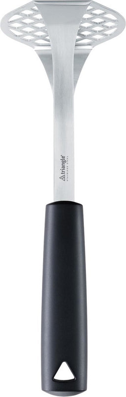 Triangle Aardappelstamper met Ophangsysteem - RVS Zwart - 25 cm - Duurzaam & Vaatwasserbestendig