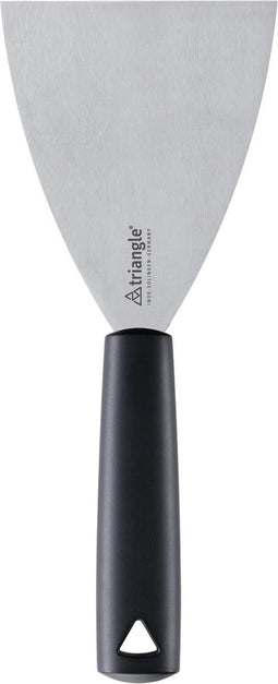 Triangle Bakspatel Extra Breed - 10 cm Lemmet - RVS met Kunststof Heft - Zwart