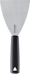 Triangle Bakspatel Extra Breed - 10 cm Lemmet - RVS met Kunststof Heft - Zwart