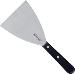 Triangle Bakspatel Extra Breed - 10 cm Lemmet - RVS - Zwart Handvat
