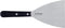 Triangle Bakspatel Extra Breed - 10 cm Lemmet - RVS - Zwart Handvat