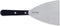 Triangle Bakspatel Extra Breed - 10 cm Lemmet - RVS - Zwart Handvat