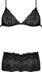Triangle Bra & Cheeky Short Set - Zwart