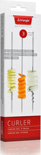 Triangle Deco-Spiraal Set RVS 24,5 cm - Eenvoudig Groente en Fruit Decoreren - 3-delig