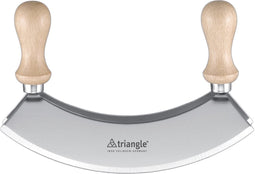 Triangle Dubbel Wiegemes 17.5 cm - Solingen Finesse - Beukenhouten Handvat