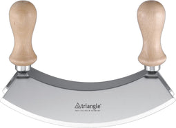 Triangle Dubbel Wiegemes 23 cm - Precisie Snijden - Beukenhout Heft
