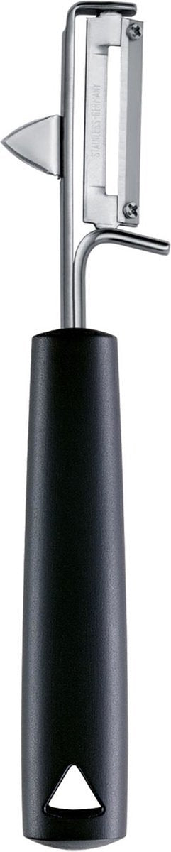 Triangle Dunschiller voor Linkshandigen - RVS Lemmet - Ergonomisch Kunststof Heft - Zwart - 19.5 cm