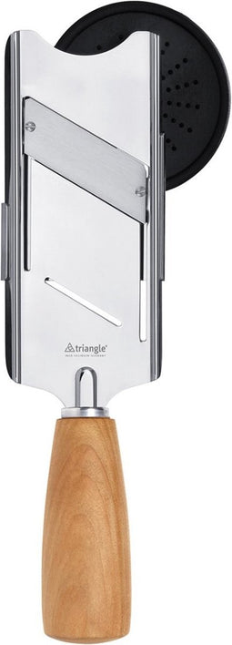 Triangle Duurzame Truffelschaaf met Kersenhouten Heft - 24.5 cm - RVS