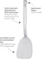 Triangle Flexibele RVS Spatel - Ideaal voor Delicaat Eten - 33 cm