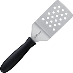 Triangle Flexibele Spatel met Knik en Gaatjes - 10 cm - RVS - Vaatwasserbestendig