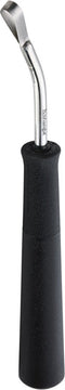 Triangle Gebogen Kerf- en Decoreermesje met Lus - RVS - 14 cm - Zwart