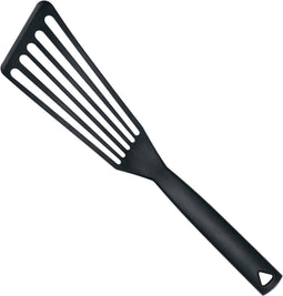 Triangle Hittebestendige Nylon Spatel met Gleuven - 32 cm - Zwart