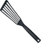 Triangle Hittebestendige Nylon Spatel met Gleuven - 32 cm - Zwart