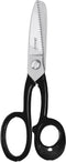 Triangle Multifunctionele RVS Schaar - Grof Vertand - Voor Leer, Rubber en Vis - 22cm