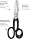 Triangle Multifunctionele RVS Schaar - Grof Vertand - Voor Leer, Rubber en Vis - 22cm