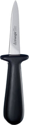 Triangle Oestermes met Veilige Grip - RVS Lemmet - Zwart Kunststof Heft - 16 cm