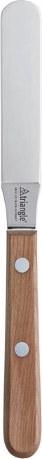 Triangle Palet- en Glaceermes met Ergonomische Knik - 9 cm RVS Lemmet, Kersenhouten Heft