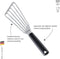 Triangle Paletmes met Innovatieve Knik en Gleuven - RVS Lemmet - ABS Heft - Vaatwasmachinebestendig