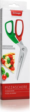 Triangle Pizzaschaar met Italiaanse Vlagkleuren - 24.5 cm - Uitneembaar - RVS