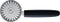 Triangle Professional Deegrader - Rvs - 5 cm - zwart