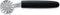 Triangle Professional Deegrader - Rvs - 5 cm - zwart