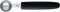 Triangle Professional Pomme Parisienneboor - Rvs - 30 mm - zwart