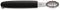 Triangle Professional Pomme Parisienneboor - Rvs - geribbeld - 18 mm - zwart