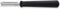 Triangle Professioneel Kerf- en Decoreermes - Glad Halfrond Lemmet - 14 cm - RVS - Zwart