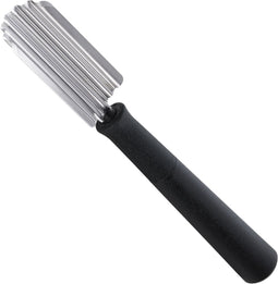 Triangle Professioneel Kerf- en Decoreermesje - Grof Gegolfd - RVS - 14 cm - Zwart