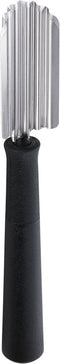 Triangle Professioneel Kerf- en Decoreermesje - Grof Gegolfd - RVS - 14 cm - Zwart