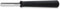 Triangle Professioneel Kerf- en Decoreermesje - Rechthoekig - RVS - 14 cm - Zwart
