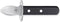 Triangle Professioneel Oestermes - Breed Handvat - RVS - Vaatwasserbestendig - 17 cm