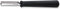 Triangle Professioneel Rechthoekig Kerf- en Decoreermesje - RVS - 14 cm - Zwart