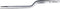 Triangle Professioneel RVS Pincet met Dubbele Knik - 21 cm - Ideaal voor BBQ en Presentatie