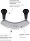 Triangle Professioneel Wiegemes 23 cm - Dubbelzijdig RVS - Ergonomisch Handvat