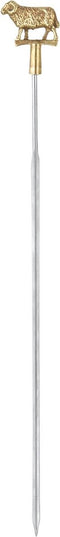 Triangle Professionele Grillspiezen Set - RVS & Messing - 42 cm - Dierenmotieven - 4 Stuks