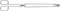 Triangle Professionele RVS Keukentang - 38 cm - Oven- en BBQ-bestendig