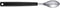 Triangle Quenelle Lepel Klein - 6 cm - Roestvrij Staal - Ergonomisch - Vaatwasserbestendig
