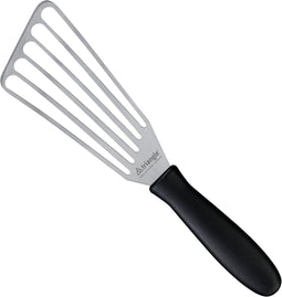 Triangle RVS Spatel met Sleuven - 16 cm - Vaatwasserbestendig - Zwart