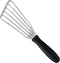 Triangle RVS Spatel met Sleuven - 16 cm - Vaatwasserbestendig - Zwart