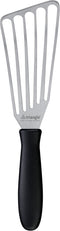 Triangle RVS Spatel met Sleuven - 16 cm - Vaatwasserbestendig - Zwart